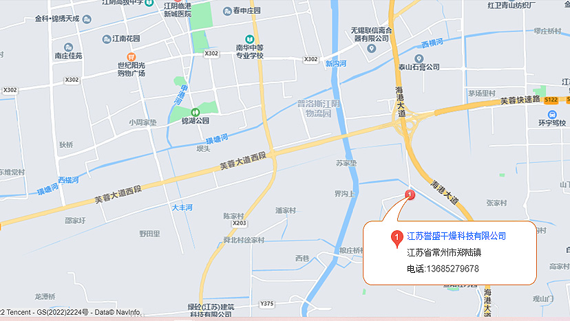 江苏尊龙凯时干燥科技有限公司的位置地图